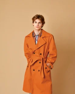 La Piscine Paris Trench coat en coton à ceinture Lords & Fools*Homme Manteaux