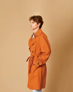 La Piscine Paris Trench coat en coton à ceinture Lords & Fools*Homme Manteaux