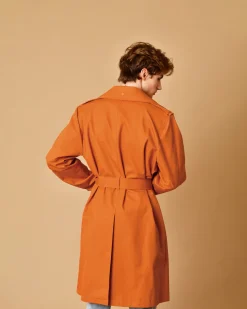 La Piscine Paris Trench coat en coton à ceinture Lords & Fools*Homme Manteaux