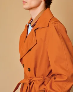 La Piscine Paris Trench coat en coton à ceinture Lords & Fools*Homme Manteaux