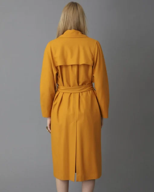 La Piscine Paris Trench coat en laine moutarde Momoni*Femme Manteaux