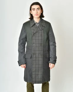 La Piscine Paris Trench-coat à carreaux Maison Flâneur*Homme Manteaux