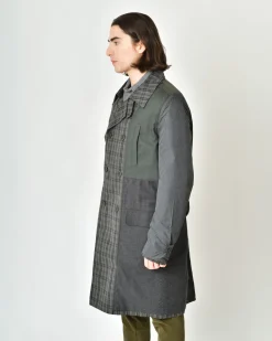 La Piscine Paris Trench-coat à carreaux Maison Flâneur*Homme Manteaux