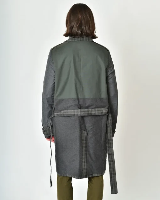 La Piscine Paris Trench-coat à carreaux Maison Flâneur*Homme Manteaux