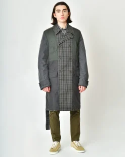 La Piscine Paris Trench-coat à carreaux Maison Flâneur*Homme Manteaux