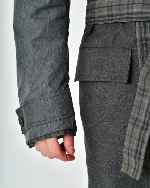 La Piscine Paris Trench-coat à carreaux Maison Flâneur*Homme Manteaux