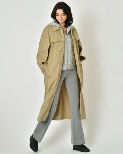 La Piscine Paris Trench-coat en gabardine de coton Paule Ka*Femme Manteaux
