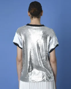 La Piscine Paris T-shirt à sequins Nude*Femme T-Shirts
