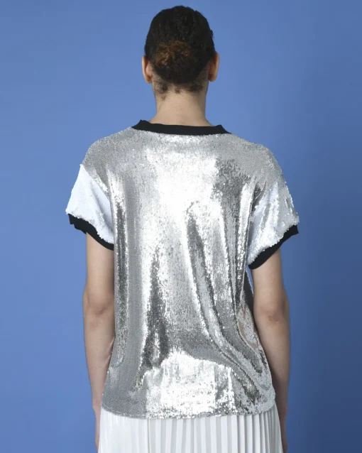 La Piscine Paris T-shirt à sequins Nude*Femme T-Shirts
