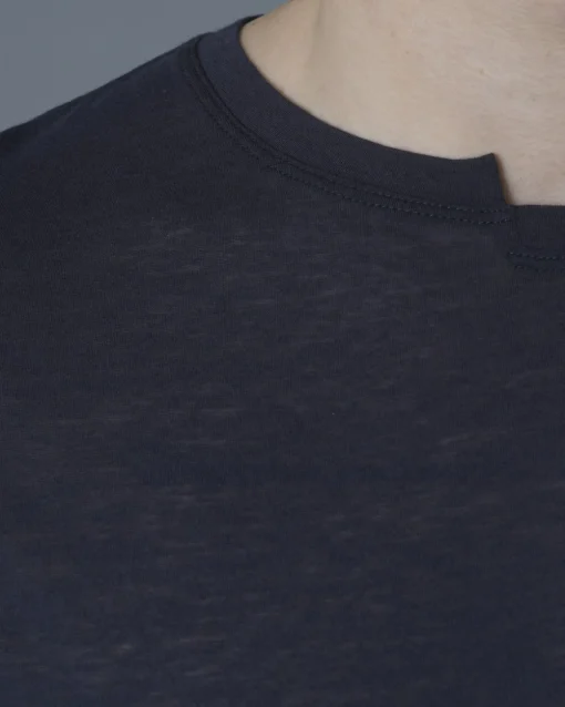 La Piscine Paris T-shirt asymétrique en jersey de coton et laine Isabel Benenato*Homme T-Shirts
