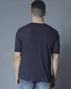 La Piscine Paris T-shirt asymétrique en jersey de coton et laine Isabel Benenato*Homme T-Shirts