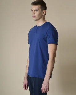La Piscine Paris T-shirt à col tunisien Woolgroup*Homme T-Shirts