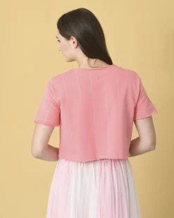 La Piscine Paris T-shirt en coton à cristaux Jijil*Femme T-Shirts