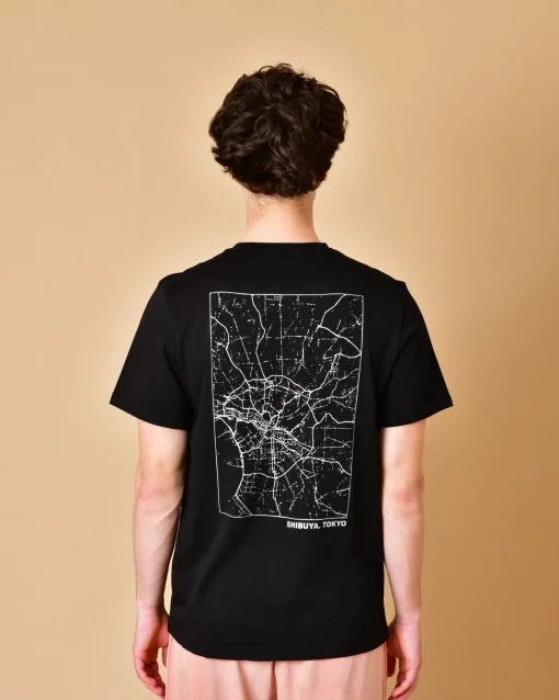 La Piscine Paris T-shirt en coton à imprimé People Of Shibuya*Homme T-Shirts
