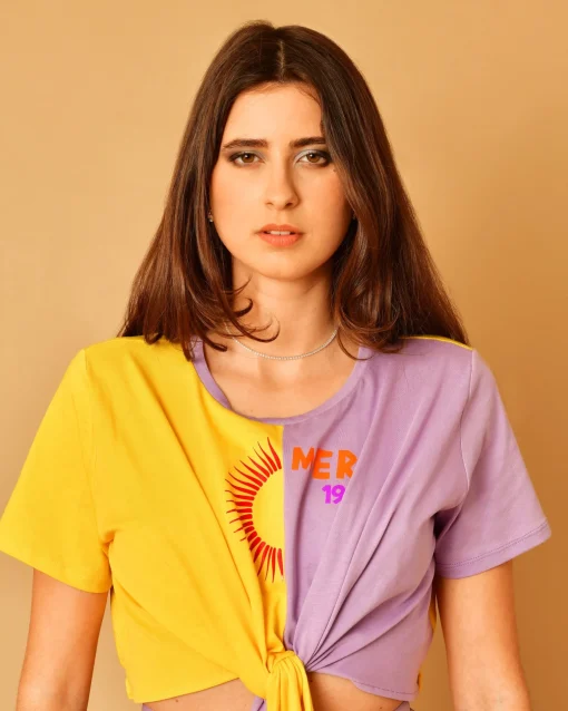 La Piscine Paris T-shirt en coton à imprimé vintage Béatrice B*Femme T-Shirts