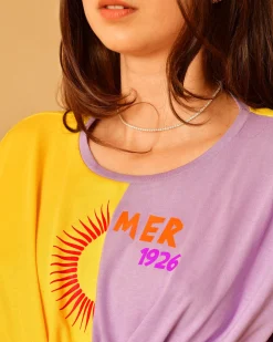 La Piscine Paris T-shirt en coton à imprimé vintage Béatrice B*Femme T-Shirts