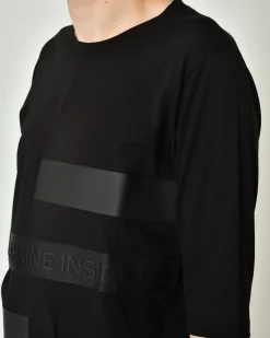 La Piscine Paris T-shirt en coton avec application La Haine Inside*Homme T-Shirts