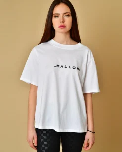 La Piscine Paris T-shirt en coton à logo Malloni*Femme T-Shirts