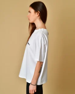 La Piscine Paris T-shirt en coton à logo Malloni*Femme T-Shirts