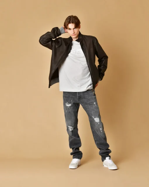 La Piscine Paris T-shirt en coton à imprimé John Richmond*Homme T-Shirts