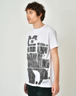 La Piscine Paris T-shirt en coton imprimé noir Ixos*Homme T-Shirts