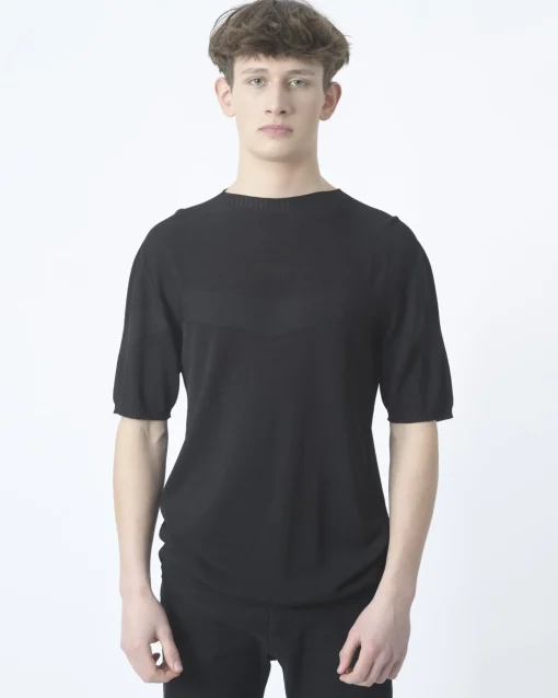 La Piscine Paris T-shirt en jersey à finitions motif ajouré Daniele Fiesoli*Homme T-Shirts