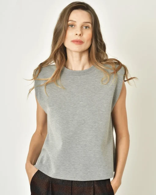La Piscine Paris T-shirt sans manches à épaulettes Edward Achour*Femme T-Shirts