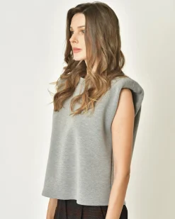 La Piscine Paris T-shirt sans manches à épaulettes Edward Achour*Femme T-Shirts