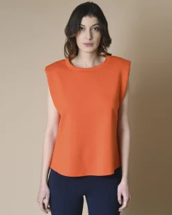 La Piscine Paris T-shirt sans manches à épaulettes Edward Achour*Femme T-Shirts
