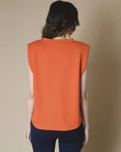 La Piscine Paris T-shirt sans manches à épaulettes Edward Achour*Femme T-Shirts