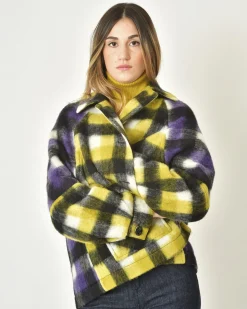 La Piscine Paris Veste à carreaux multicolore Mouche*Femme Blousons & Vestes