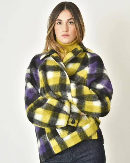 La Piscine Paris Veste à carreaux multicolore Mouche*Femme Blousons & Vestes