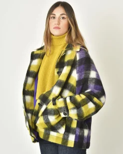 La Piscine Paris Veste à carreaux multicolore Mouche*Femme Blousons & Vestes