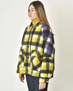 La Piscine Paris Veste à carreaux multicolore Mouche*Femme Blousons & Vestes