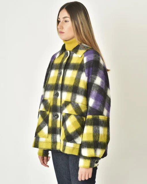 La Piscine Paris Veste à carreaux multicolore Mouche*Femme Blousons & Vestes