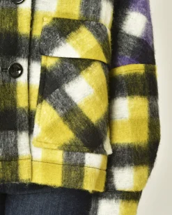 La Piscine Paris Veste à carreaux multicolore Mouche*Femme Blousons & Vestes