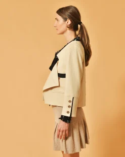 La Piscine Paris Veste à col asymétrique Edward Achour*Femme Blousons & Vestes