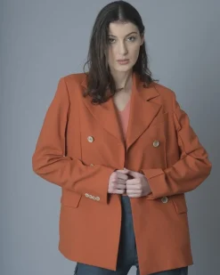 La Piscine Paris Veste à double boutonnage en laine mélangée Eleventy*Femme Blousons & Vestes