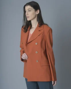 La Piscine Paris Veste à double boutonnage en laine mélangée Eleventy*Femme Blousons & Vestes