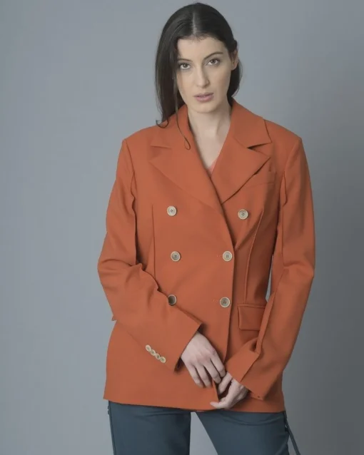 La Piscine Paris Veste à double boutonnage en laine mélangée Eleventy*Femme Blousons & Vestes