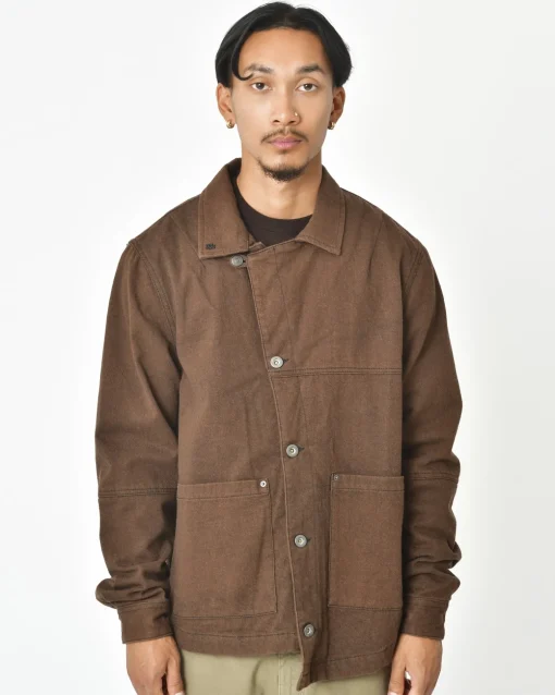 La Piscine Paris Veste asymétrique en coton et laine vierge mélangé Ixos*Homme Blousons & Vestes