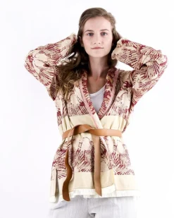 La Piscine Paris Veste d'inspiration kimono à imprimés abstraits Forte Forte*Femme Blousons & Vestes