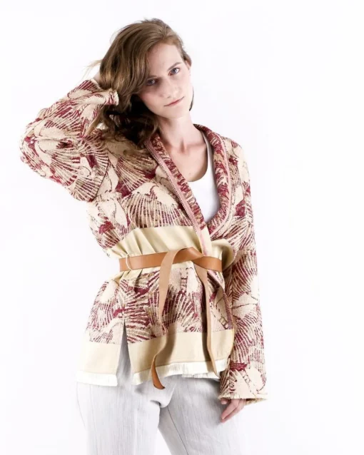 La Piscine Paris Veste d'inspiration kimono à imprimés abstraits Forte Forte*Femme Blousons & Vestes