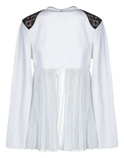 La Piscine Paris Veste à empiècement mousseline drapé & broderies ethniques Jijil*Femme Blousons & Vestes