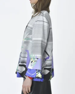 La Piscine Paris Veste Blanche et multicouleur Malaica*Femme Blousons & Vestes
