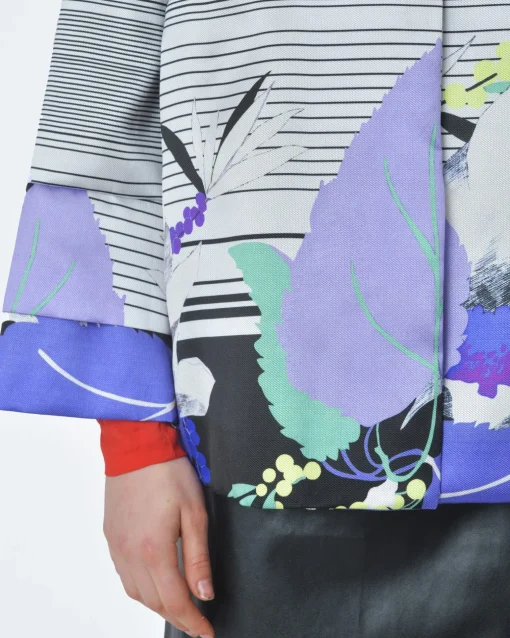 La Piscine Paris Veste Blanche et multicouleur Malaica*Femme Blousons & Vestes