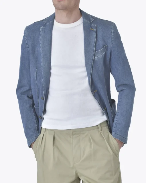 La Piscine Paris Veste blazer denim Martin Zelo*Homme Blousons & Vestes