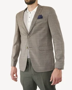 La Piscine Paris Veste blazer en laine à pochette fantaisie Sand*Homme Blousons & Vestes