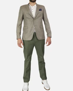 La Piscine Paris Veste blazer en laine à pochette fantaisie Sand*Homme Blousons & Vestes
