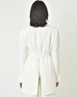 La Piscine Paris Veste blazer ivoire Malloni*Femme Blousons & Vestes|Costumes